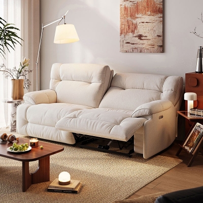 One-Touch Smart Fabric Recliner Sofa Bed